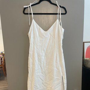 NWT Abercrombie Linen-Blend Midi Dress